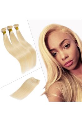 Brazilian Virgin 613 color Straight Weave 3 Bundles--hw63