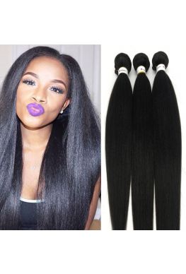 Brazilian Virgin Light Yaki Hair Weave 3 Bundles--hw02