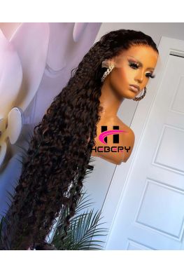 Skin Melt 13*6 HD Lace Front Wig Burmese Wave Virgin Human Hair Pre plucked--HD689