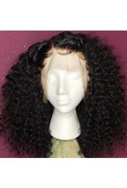 Pre plucked circle wave 360 wig Brazilian virgin bleached knots--hb025