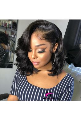 Classic Wave Bob 360 Wig Brazilian Virgin Human Hair Pre-plucked--hb347