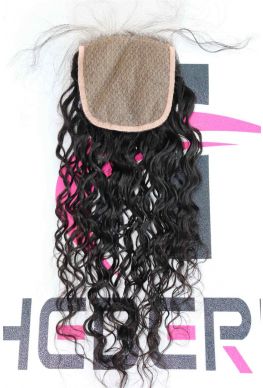 4X4 Silk Top closure Brazilian Virgin curly--ht666