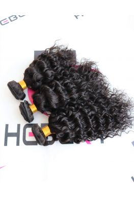 3 bundles Brazilian Virgin curly Hair Weave wefts--hw07