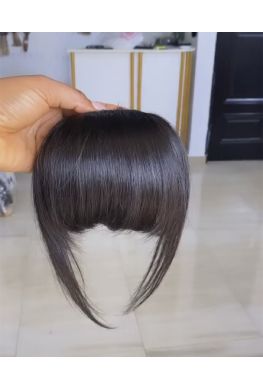 silk straight detachable fringe clip bangs 100% human hair--hbangs