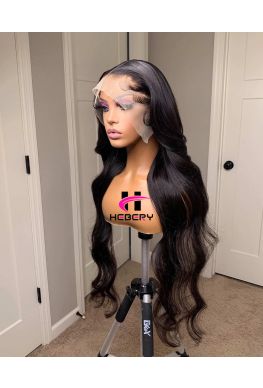 Skin Melt 13*6 HD Lace Front Wig Loose Wave Pre plucked Brazilian Virgin Human Hair--HD224