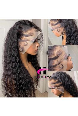 Stock Brazilian Curly 13*6 HD Lace Front Wig Pre plucked--hd999