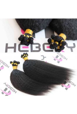 Indian Remy Kinky Straight Hand-tied Wefts--hhw02