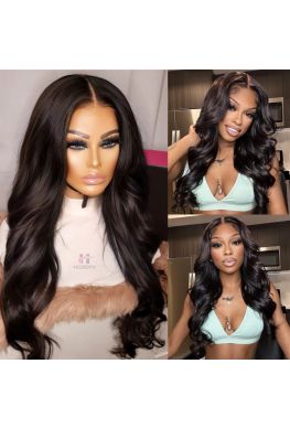 Wear &Go Wig Pre Cut Lace Pre plucked 13*6 5*5 HD Lace Wig loose wave Brazilian virgin human hair--WG364