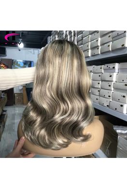 Luxury Thick Human Hair Kosher Jewish Wigs for white women--HL469