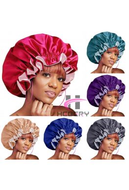 Satin Bonnet Silk Bonnet Sleep Cap for Women--hb0004