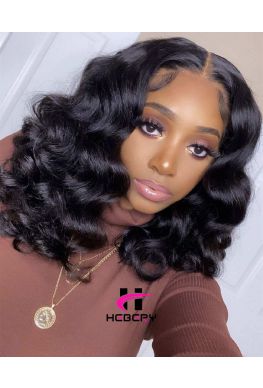 Sexy wave bob 360 Wig Brazilian Virgin human hair Pre plucked hairline--hb767