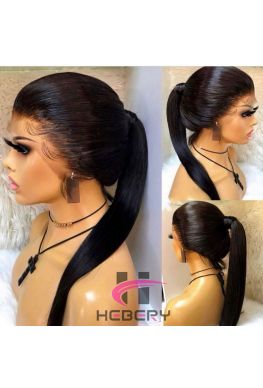 Silky straight 360 lace wig Brazilian Virgin human hair--hb002