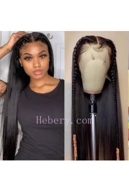 Chinese virgin natural color silky straight silk top full lace wig--hb121