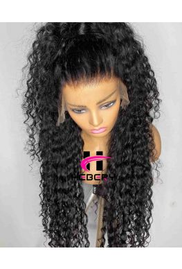 Skin Melt 13*6 HD Lace Front Wig Water Wave Brazilian Virgin Human Hair Pre plucked--HD669