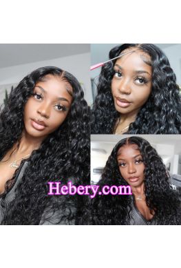 Wear Go Wig Pre-plucked Pre Cut Lace 13*6, 5*5 HD Lace Wig Water Wave Brazilian virgin human hair--WG119