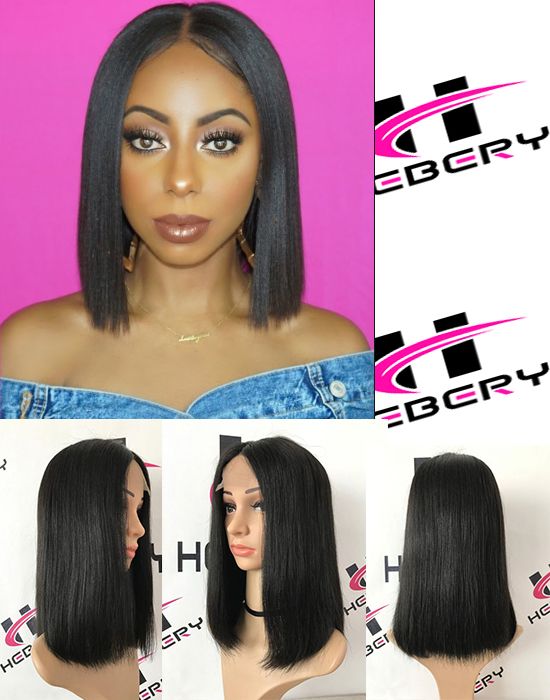 Hebery Blunt Bob Cut 2x4 Lace Front Wig Hb001