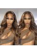 Wear Go Wig Pre Cut Lace 13*6 5*5 HD Lace Wig Highlights Loose Wave Brazilian virgin human hair Pre plucked--WG271