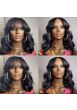 Brazilian Virgin Human Hair 360 Wig Loose Wave With Bangs--hb357