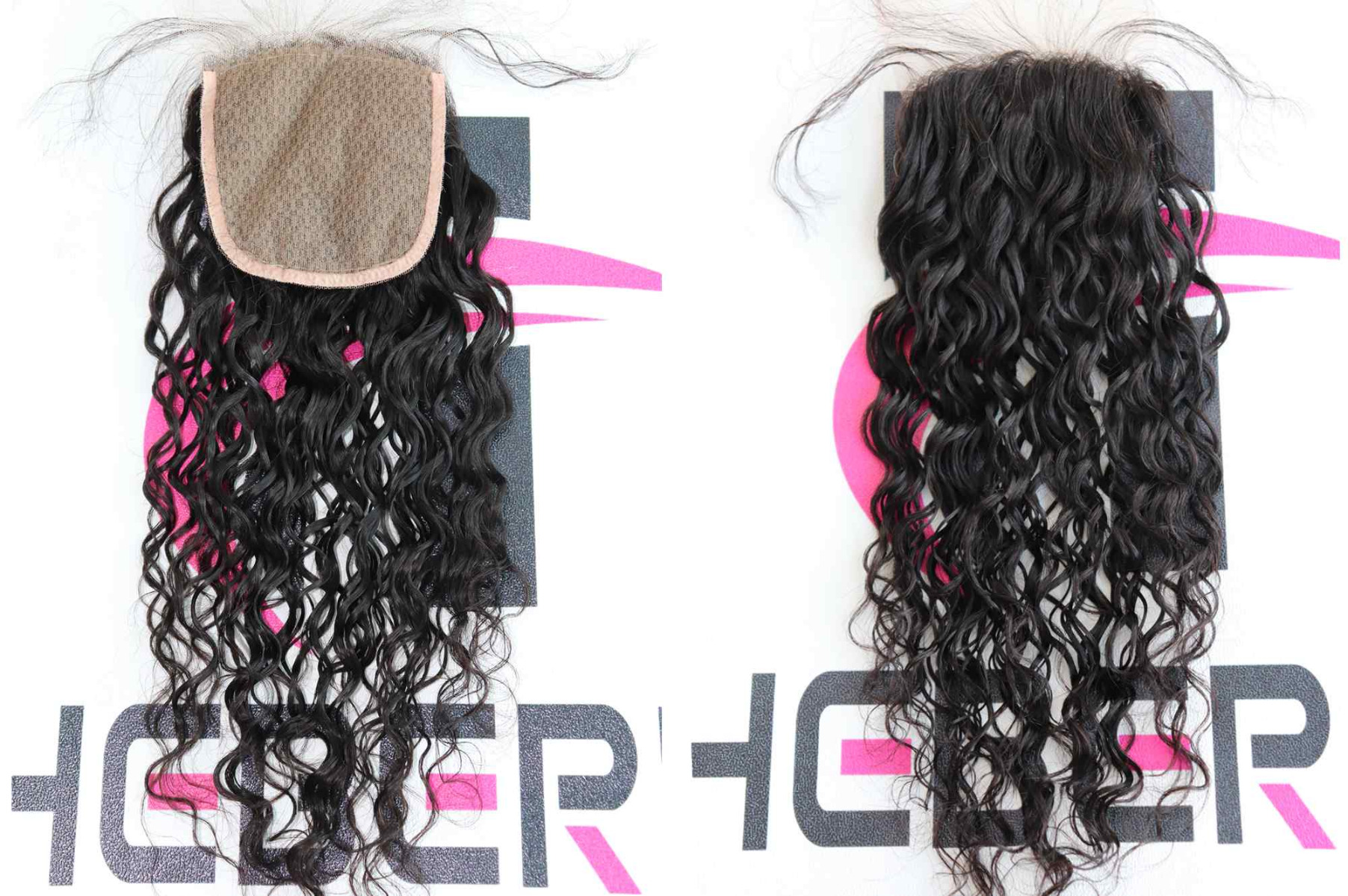 curly silk top closure