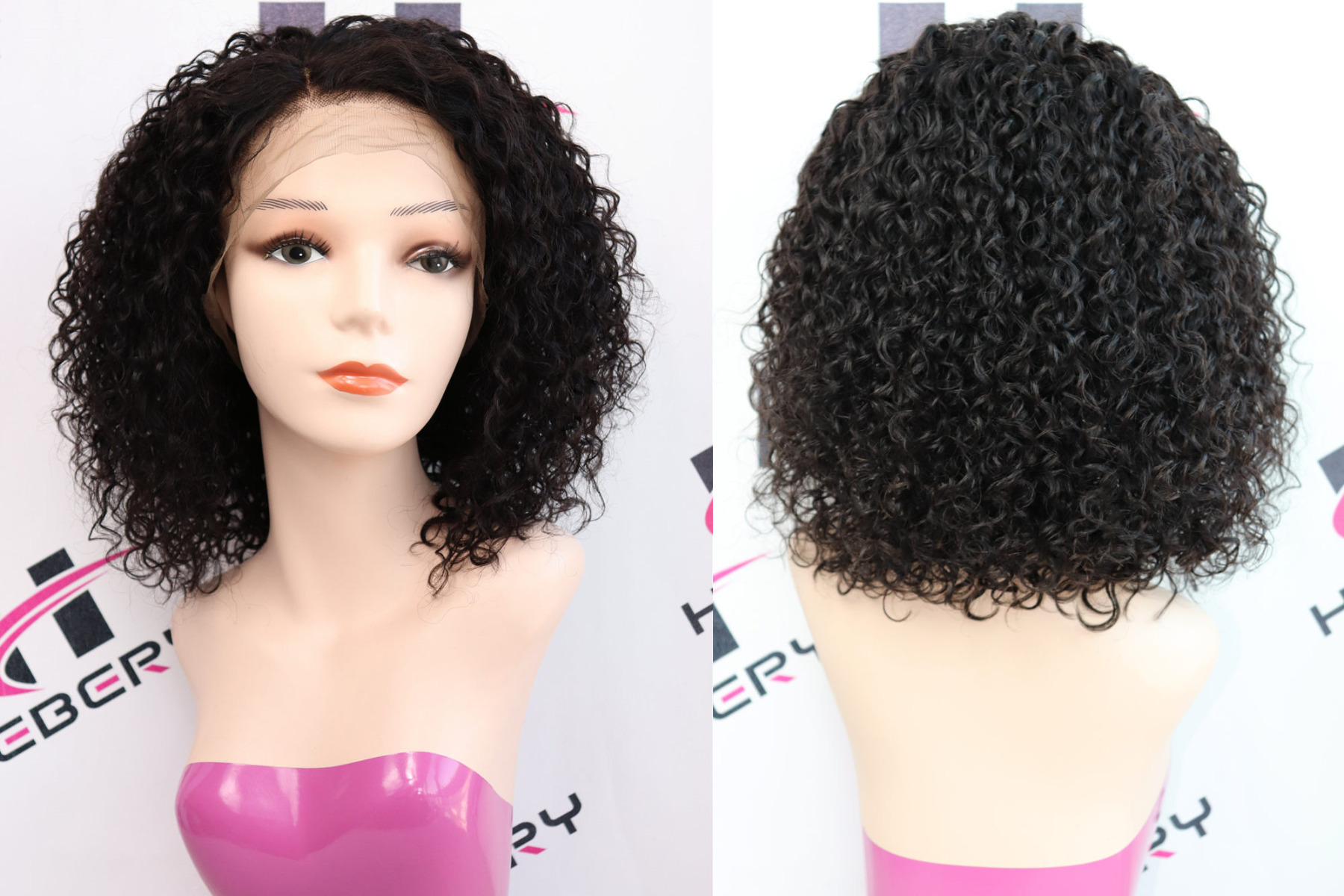 deep curly bob 360 wig