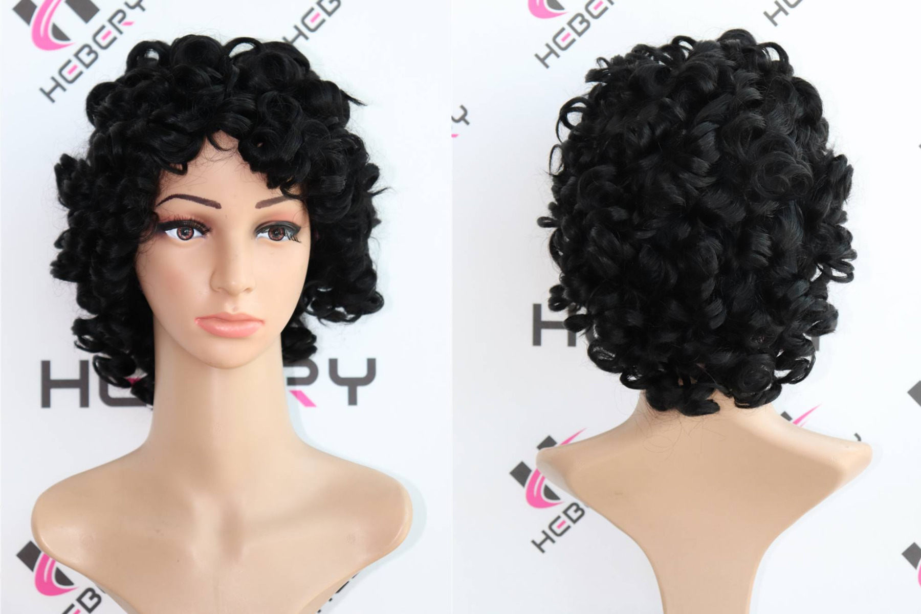 shortcurlymachinemadewigsummerhair