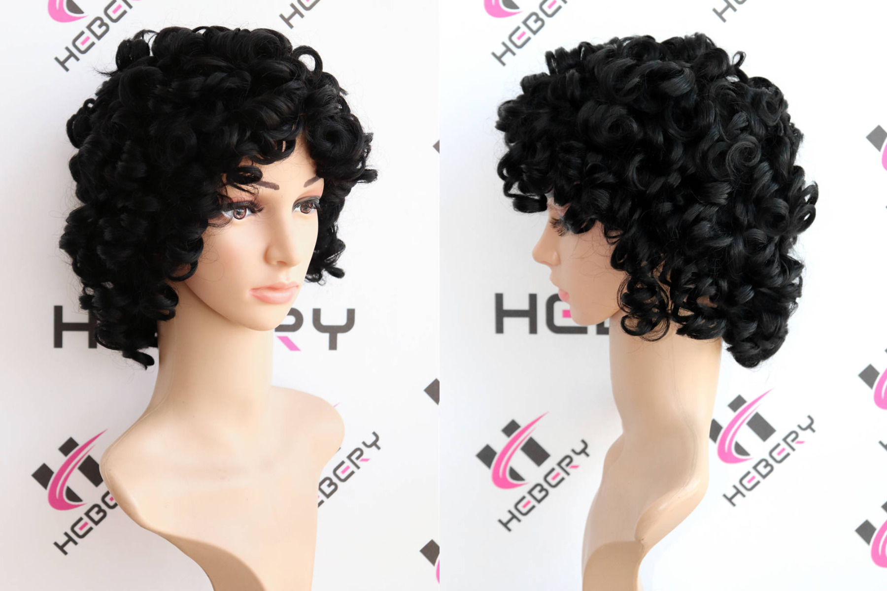 shortcurlymachinemadewigsummerhair